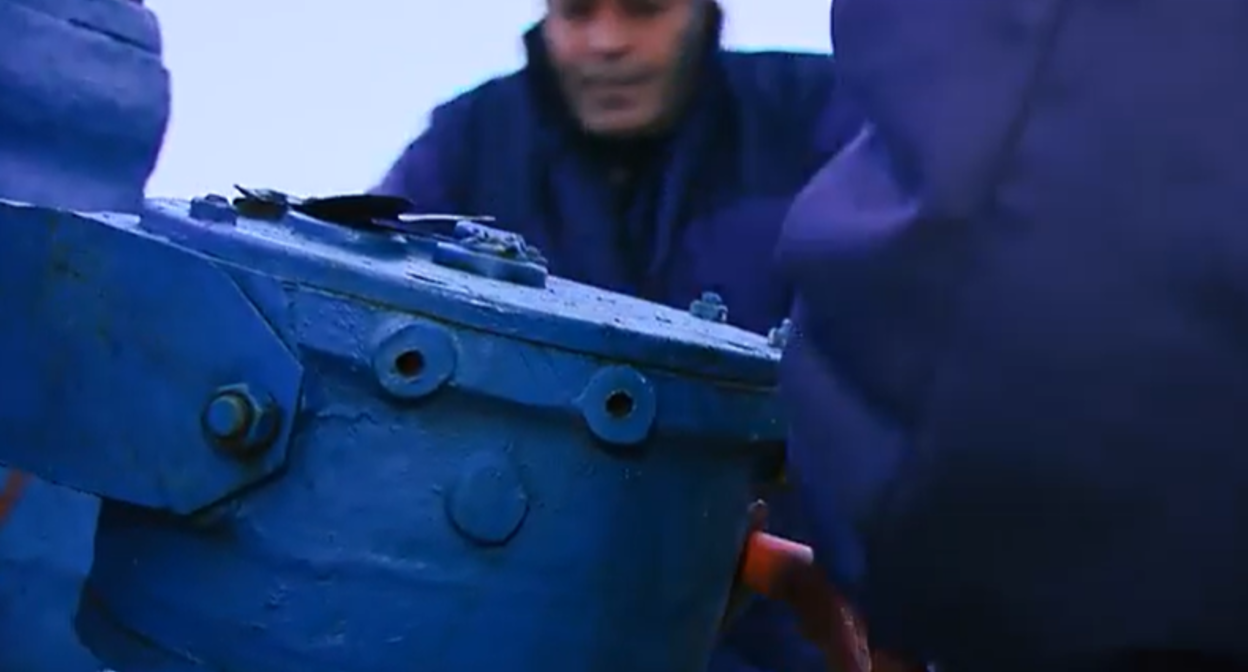 Ремонт газопровода. Стоп-кадр видео с сайта "Газпром- Армения", https://armenia.gazprom.ru/press/video/17/ Ремонт газопровода. Стоп-кадр видео с сайта "Газпром- Армения", https://armenia.gazprom.ru/press/video/17/