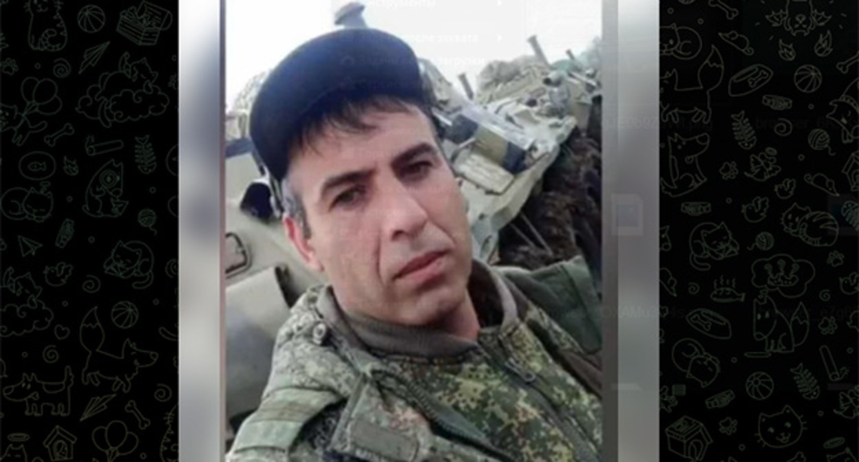 Контрактник Ровшан Магомедов. Скриншот https://t.me/glava_derbent_rayona/101?single Контрактник Ровшан Магомедов. Скриншот https://t.me/glava_derbent_rayona/101?single