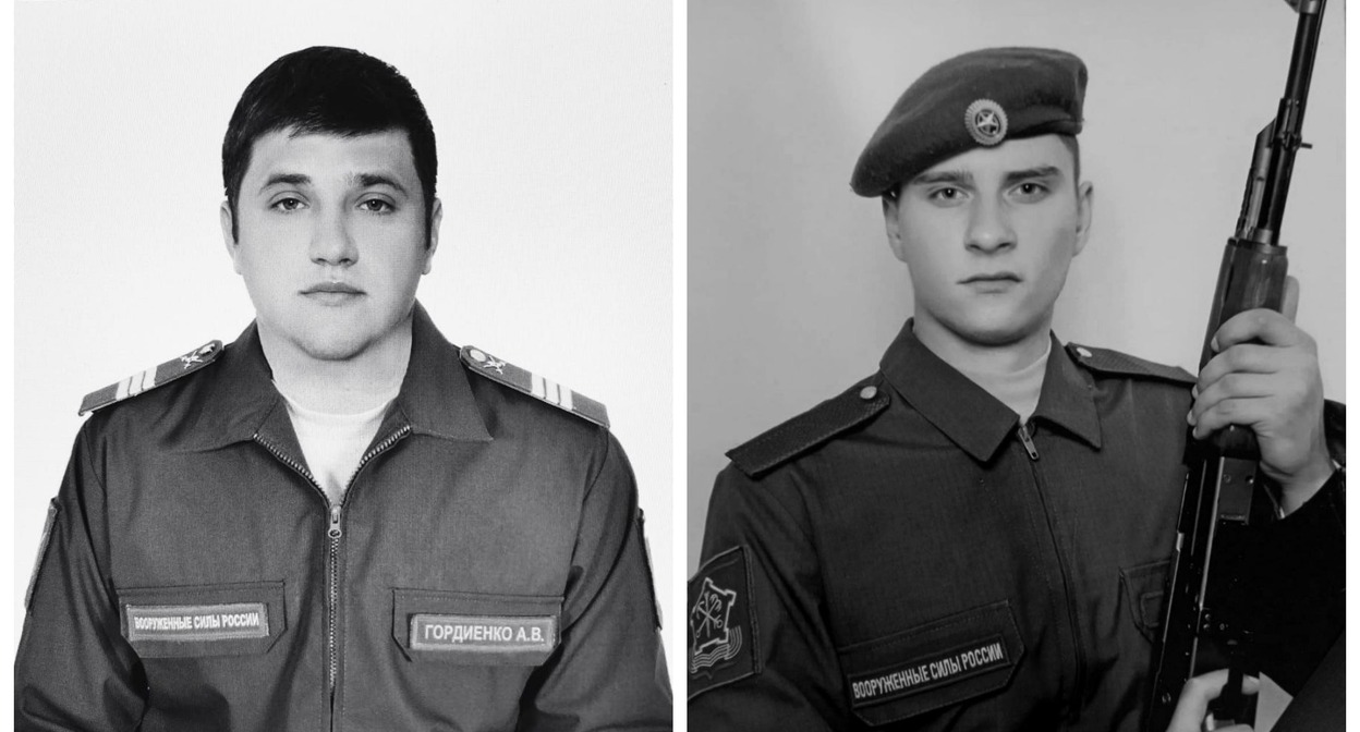 Александр Гордиенко и Георгий Зеленский. Скриншот фотографий из Telegram-канала администрации Моздокского района, https://t.me/MozdokRaionAMS/161 и https://t.me/MozdokRaionAMS/159. Александр Гордиенко и Георгий Зеленский. Скриншот фотографий из Telegram-канала администрации Моздокского района, https://t.me/MozdokRaionAMS/161 и https://t.me/MozdokRaionAMS/159.