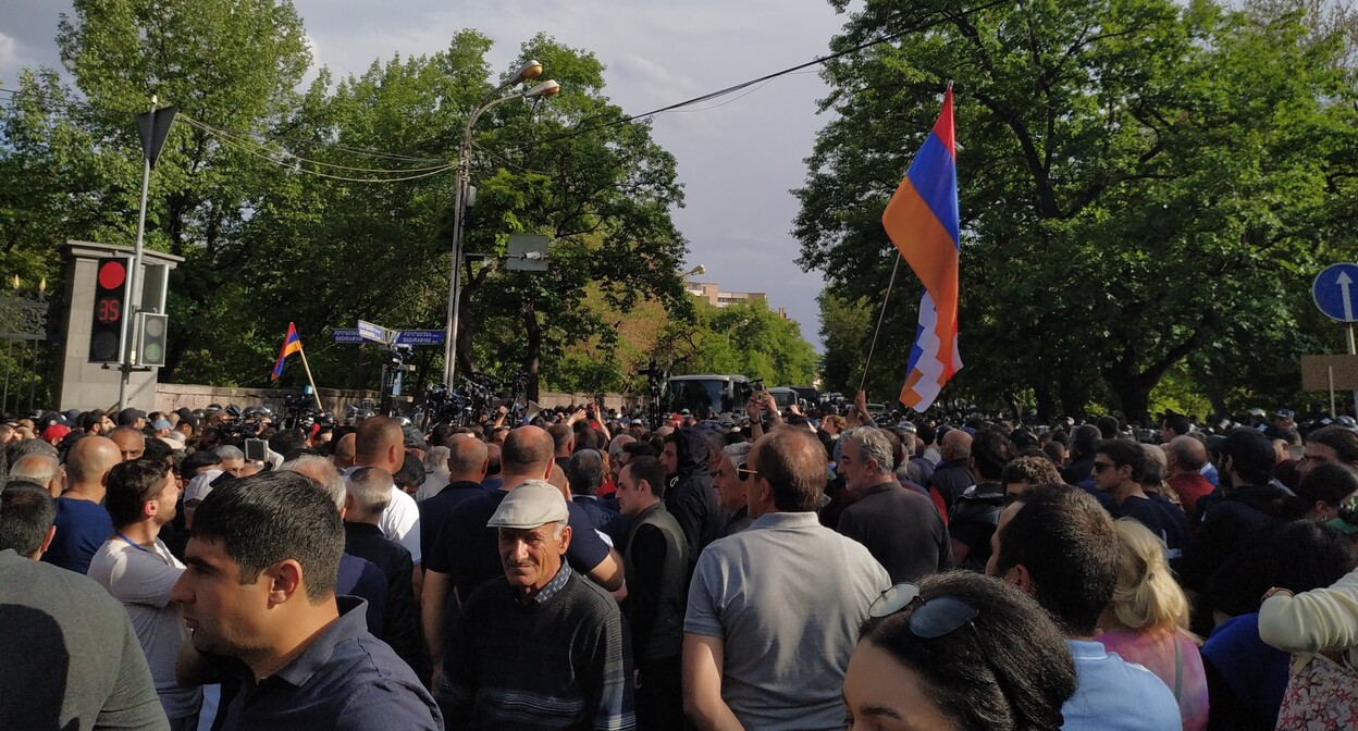 Акция протеста в Ереване. Фото Армине Мартиросян для «Кавказского узла» Акция протеста в Ереване. Фото Армине Мартиросян для «Кавказского узла»