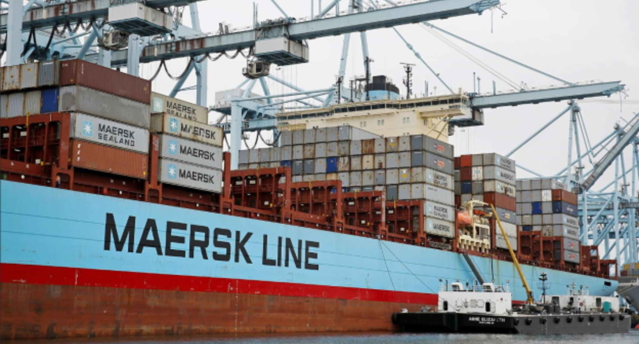 Контейнеровоз Maersk, фото: https://www.maersk.com/ Контейнеровоз Maersk, фото: https://www.maersk.com/