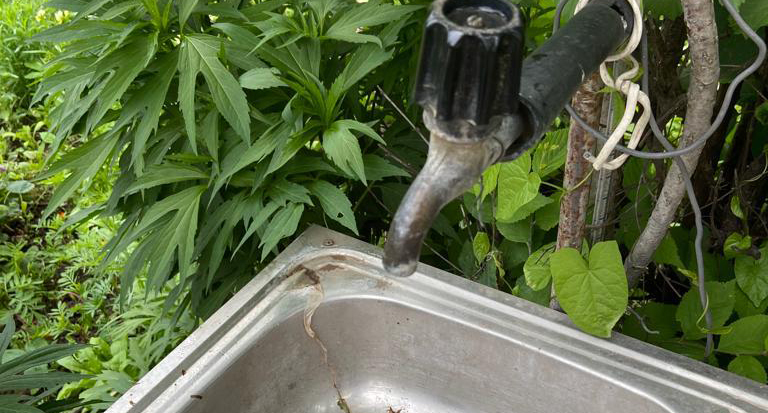 Водопроводный кран на садовом участке. Фото Нины Тумановой для "Кавказского узла" Водопроводный кран на садовом участке. Фото Нины Тумановой для "Кавказского узла"