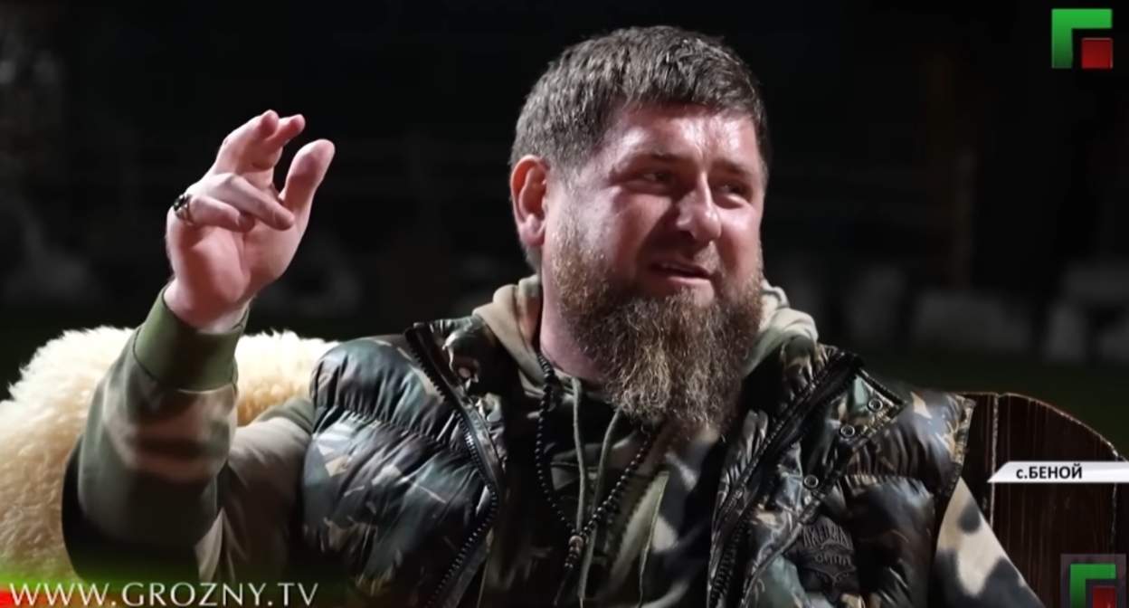 Рамзан Кадыров. Кадр видео ЧГТРК "Грозный" "Полный выпуск новостей от 14.07.2022" https://www.youtube.com/watch?v=ZqUFHL88YFo Рамзан Кадыров. Кадр видео ЧГТРК "Грозный" "Полный выпуск новостей от 14.07.2022" https://www.youtube.com/watch?v=ZqUFHL88YFo