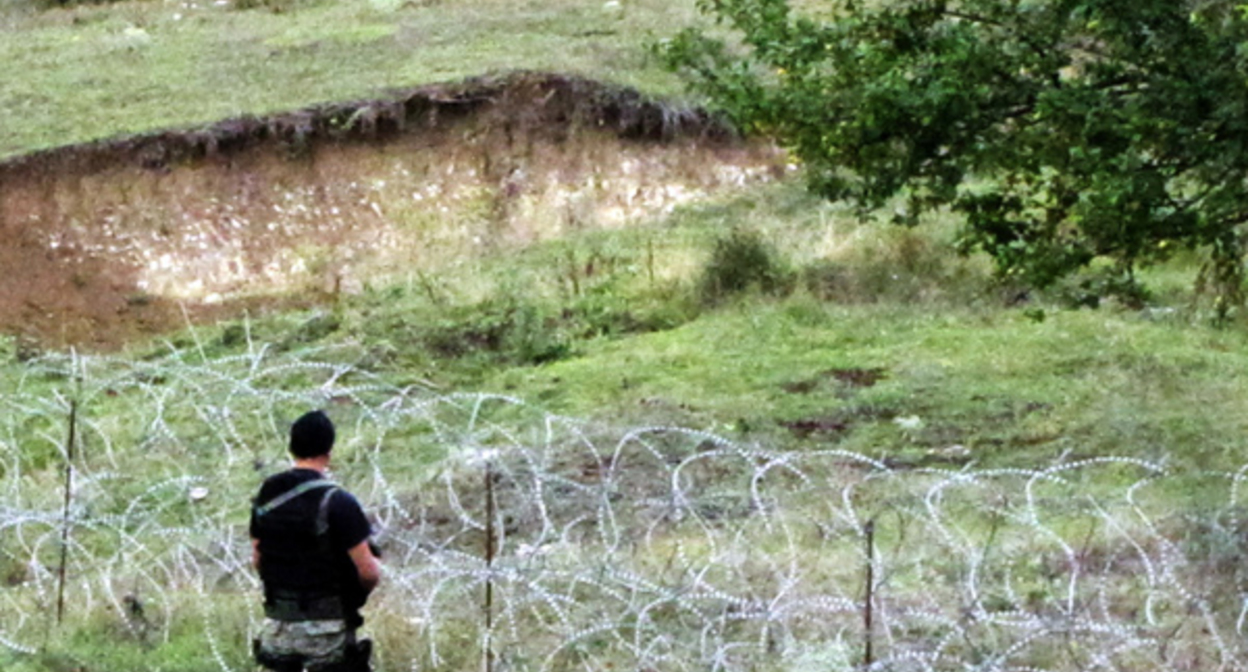Окрестности села Дици в Грузии. Фото https://newcaucasus.com/politics/12203-zalozhniki-kolyuchey-provoloki.html Окрестности села Дици в Грузии. Фото https://newcaucasus.com/politics/12203-zalozhniki-kolyuchey-provoloki.html