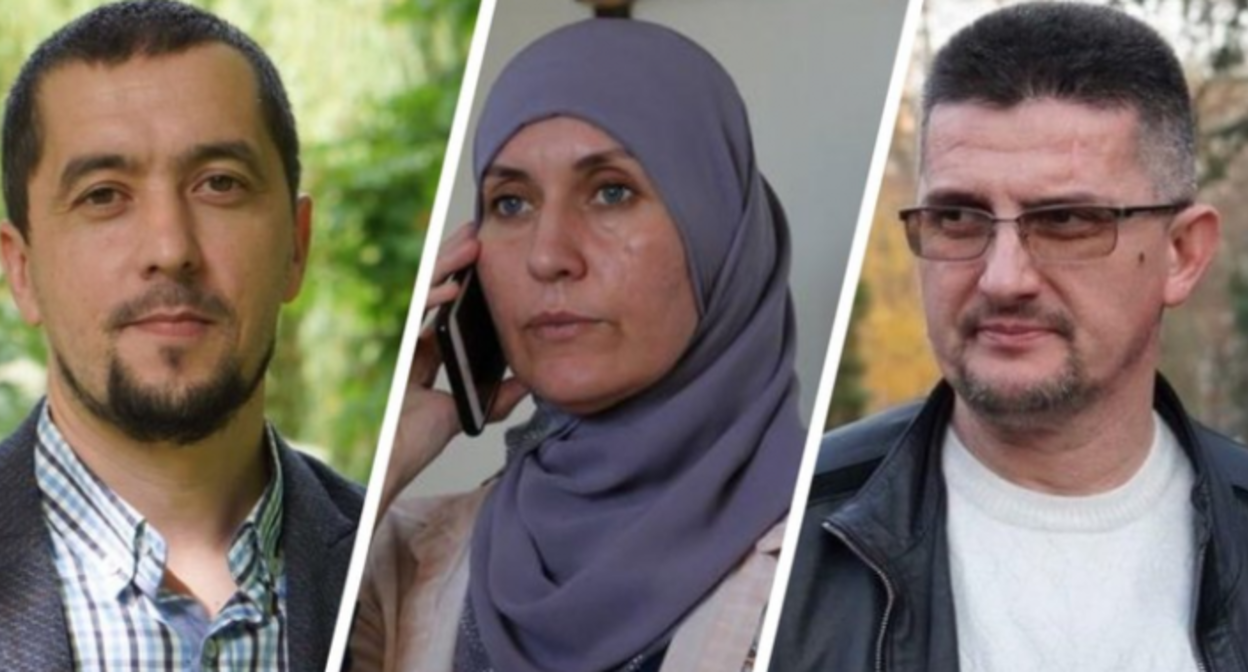Крымские адвокаты Назим Шейхмамбетов, Лиля Гемеджи и Рустем Кямилев (слева направо). Фото: crimean-solidarity.org https://www.facebook.com/crimeansolidarity/ Крымские адвокаты Назим Шейхмамбетов, Лиля Гемеджи и Рустем Кямилев (слева направо). Фото: crimean-solidarity.org https://www.facebook.com/crimeansolidarity/