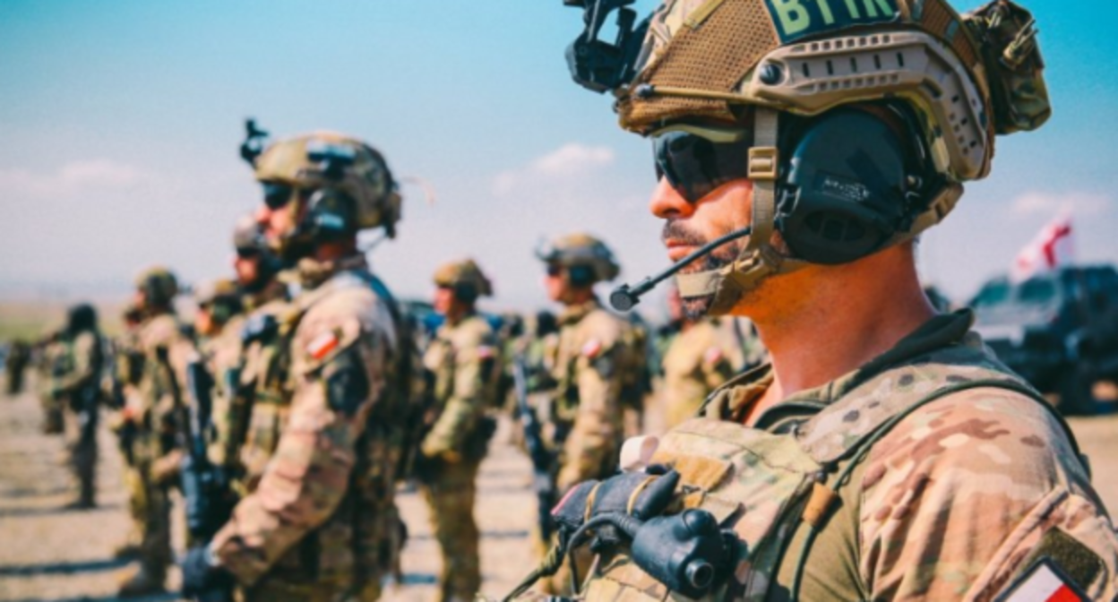 Военные на учениях. Фото: пресс-служба Минобороны Грузии. Военные на учениях. Фото: пресс-служба Минобороны Грузии.