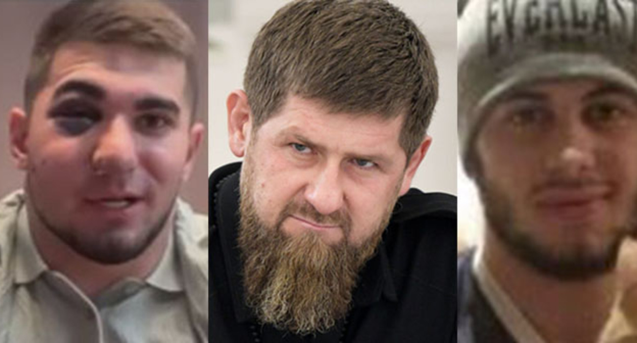 Асхаб Тамаев, Рамзан Кадыров и Дибир Махмудов (слева направо). Коллаж "Кавказского узла". Скриншот видео https://www.youtube.com/watch?v=wvC8ocxAF0o grozny.tv Асхаб Тамаев, Рамзан Кадыров и Дибир Махмудов (слева направо). Коллаж "Кавказского узла". Скриншот видео https://www.youtube.com/watch?v=wvC8ocxAF0o grozny.tv