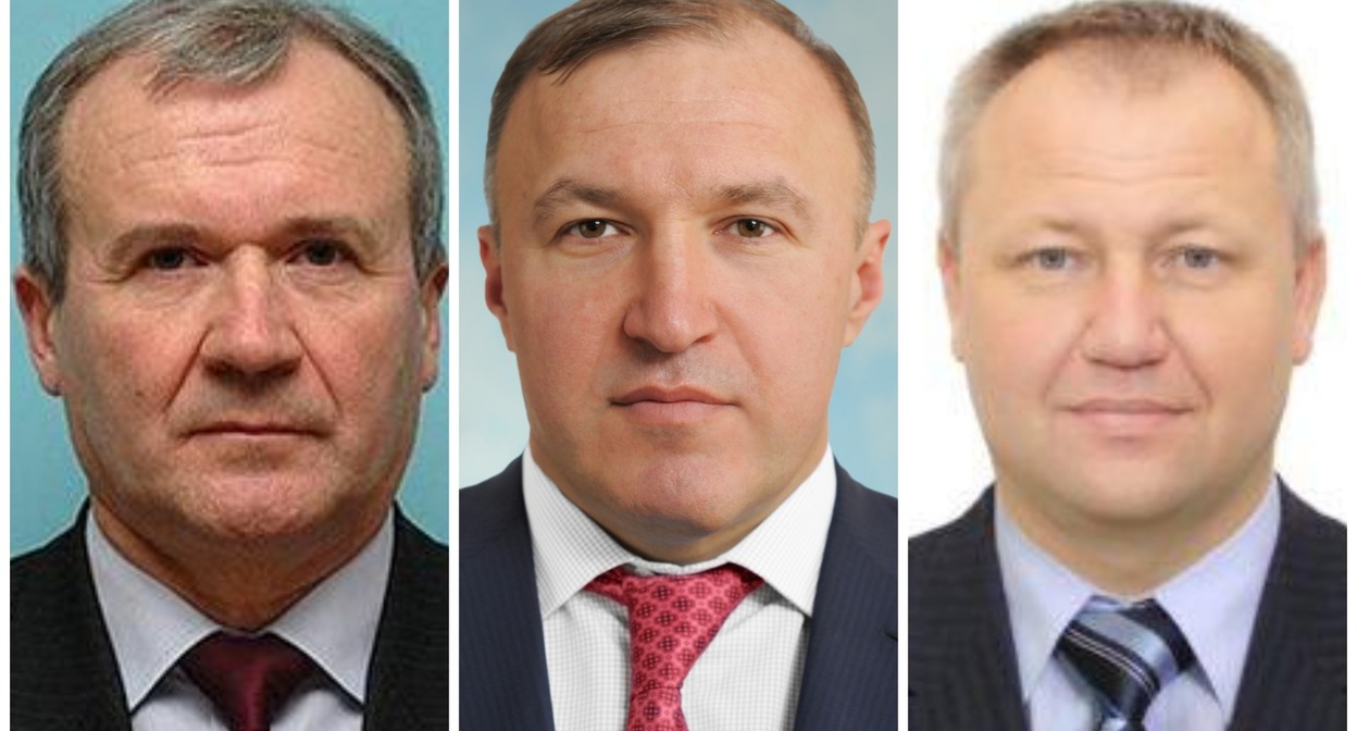 Кандидаты на пост главы Адыгеи Александр Лобода, Мурат Кумпилов, Евгений Грунин. Фото: сайт Главы республики Адыгея, сайт Государственного Совета - Хасэ Республики Адыгея Кандидаты на пост главы Адыгеи Александр Лобода, Мурат Кумпилов, Евгений Грунин. Фото: сайт Главы республики Адыгея, сайт Государственного Совета - Хасэ Республики Адыгея