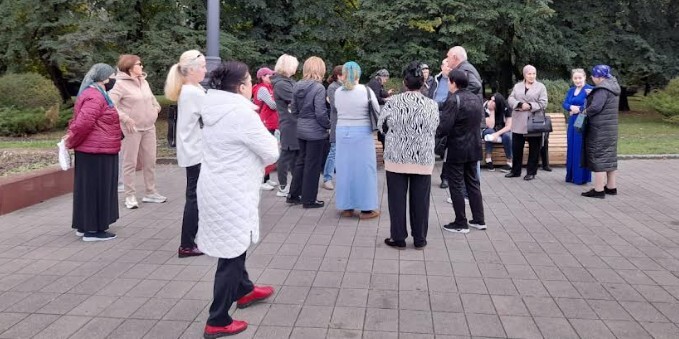 Акция противниц мобилизации в Нальчике 25 сентября 2022 года. Фото Людмилы Маратовой для "Кавказского узла".
