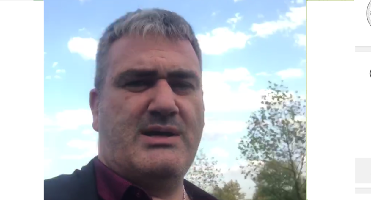 Алан Хасиев. Стоп-кадр видео в его Telegram-канале. https://t.me/vizovvremeni/2612 Алан Хасиев. Стоп-кадр видео в его Telegram-канале. https://t.me/vizovvremeni/2612