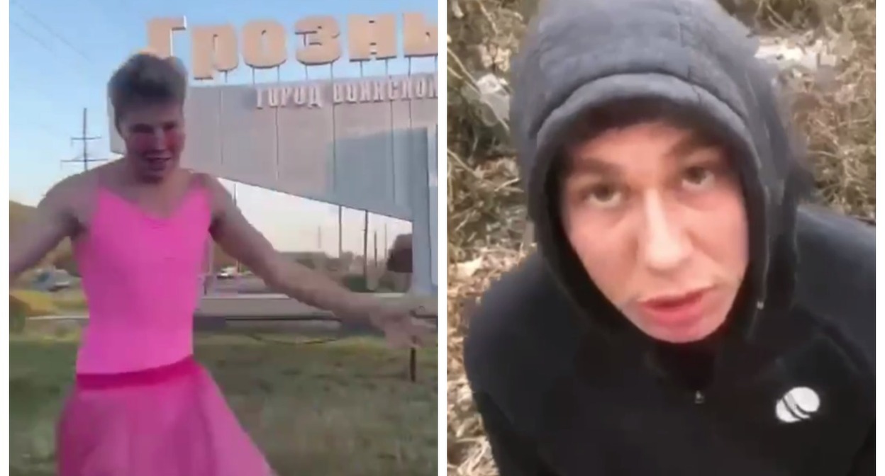 Танец в Грозном и извинения за него. Стоп-кадры видеоролика, опубликованного в Telegram-канале Readovka 22.10.22, https://t.me/readovkanews/45095 Коллаж "Кавказского узла". Танец в Грозном и извинения за него. Стоп-кадры видеоролика, опубликованного в Telegram-канале Readovka 22.10.22, https://t.me/readovkanews/45095 Коллаж "Кавказского узла".