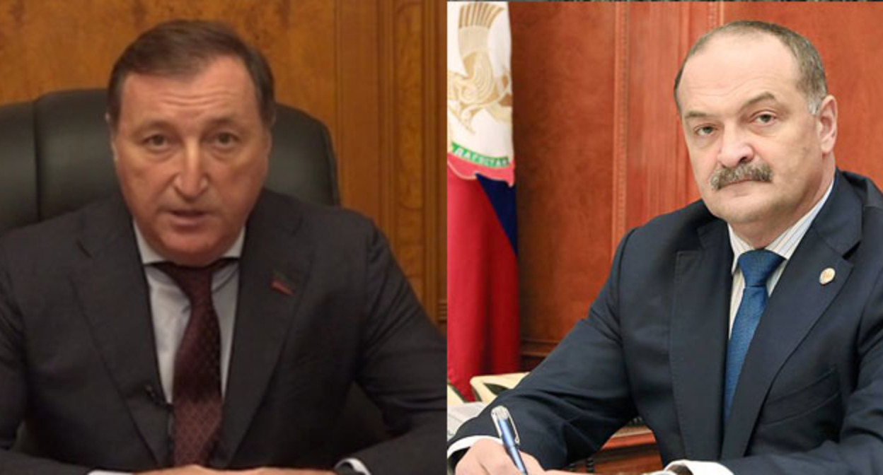 Заур Аскендеров (слева) и Сергей Меликов. Коллаж "Кавказского узла". Кадр видео РГВК "Дагестан" https://t.me/RGVKDAGESTAN/17913 Фото: https://www.gosrf.ru Заур Аскендеров (слева) и Сергей Меликов. Коллаж "Кавказского узла". Кадр видео РГВК "Дагестан" https://t.me/RGVKDAGESTAN/17913 Фото: https://www.gosrf.ru