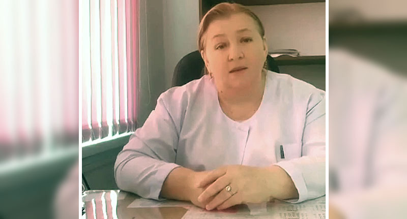 Заведующая врачебной амбулаторий села Муцалаул Разият Ибавова. Стопкадр из видео https://vk.com/wall-217106592_403 Заведующая врачебной амбулаторий села Муцалаул Разият Ибавова. Стопкадр из видео https://vk.com/wall-217106592_403