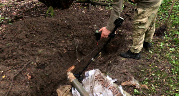 Схрон с боеприпасами. Фото: https://chechnyatoday.com/news/366128 Схрон с боеприпасами. Фото: https://chechnyatoday.com/news/366128