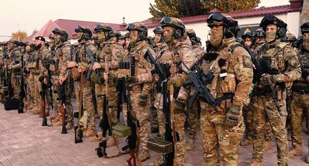 Группа бойцов "Ахмата-1. Фото: https://grozny.tv Группа бойцов "Ахмата-1. Фото: https://grozny.tv
