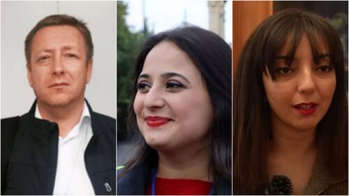 Хафиз Бабалы, Наргиз Абсаламова, Эльнара Гасымова. 
Фото Şəxsi arxiv https://mikroskopmedia.com/en/hafiz_babal__/?tztc=1, Ульвия Али, Mеydan.tv, скриншот видео https://www.youtube.com/watch?v=PYKlsiWa0Lc.