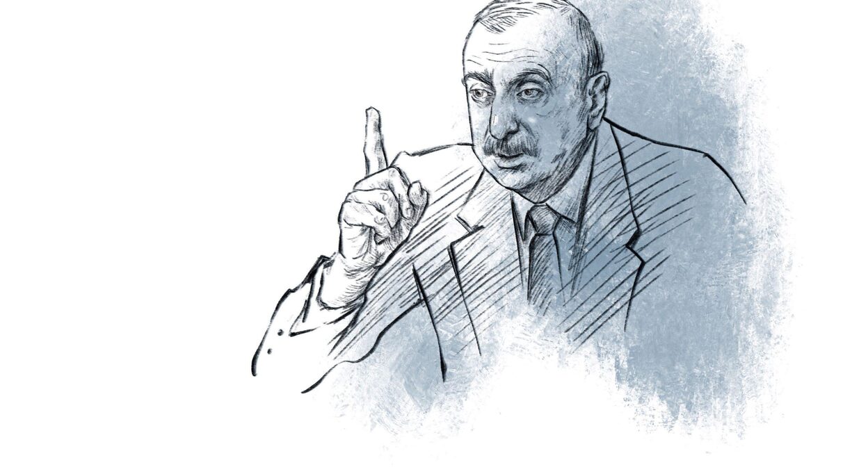 
Ильхам Алиев. Иллюстрация Мейдан ТВ