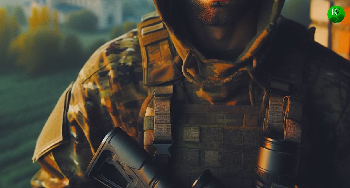 Военный. Иллюстрация создана «Кавказским узлом» с помощью ИИ в программе Photoshop
