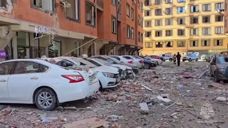Взрыв в Махачкале. 25 марта 2025 г. Фото: МЧС России
