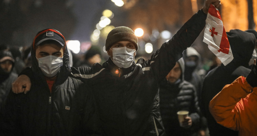 Протесты в Тбилиси. Фото Азиза Каримова для "Кавказского узла".