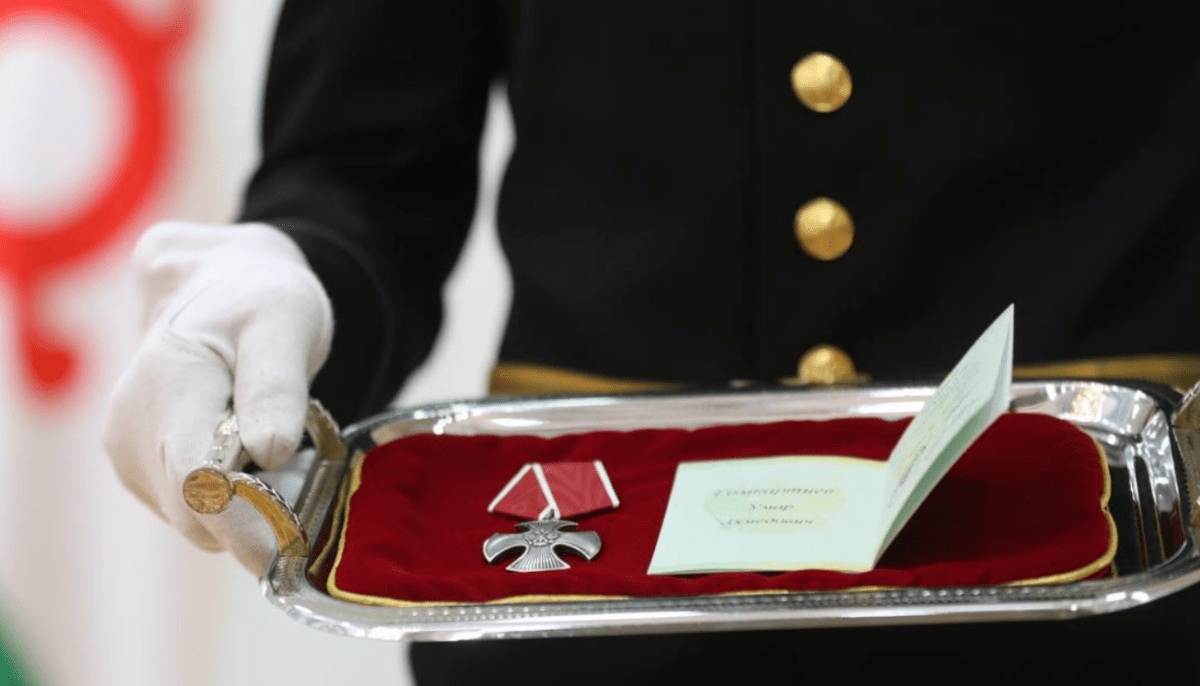 Орден Мужества. Скриншот фото от 25.03.25 из Telegram-канала Калиматова, https://t.me/MAKalimatovvv/8040?single.