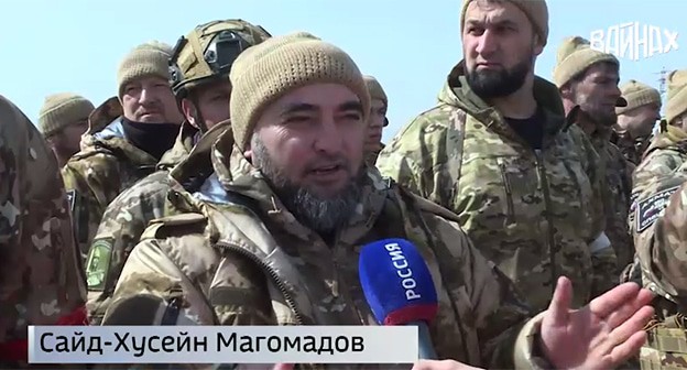 Блогер Сайд-Хусейн Магомадов. 27 марта 2025 г. Скриншот видео https://t.me/gtrkvainah/18594