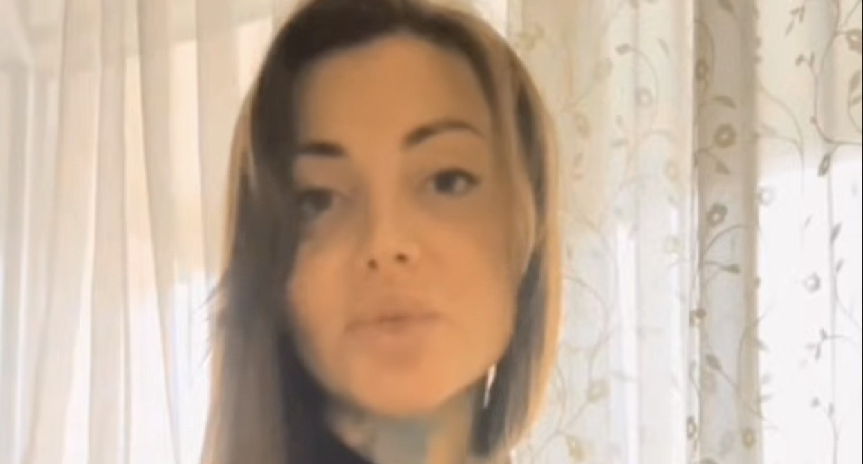 Анастасия Гойсан. Кадр видеообращения в YouTube-канале Шамиля Хадулаева www.youtube.com/watch?v=ysx0AhOwdSw