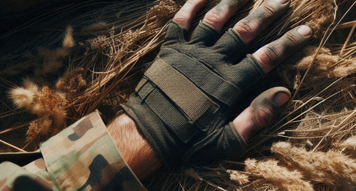 Рука военного. Иллюстрация создана "Кавказским узлом" с помощью ИИ в программе Copilot