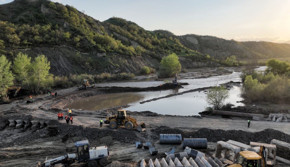 Размытая дорога в Дагестане. Скриншот из телеграм-канала ГКУ "Дагестанавтодор"