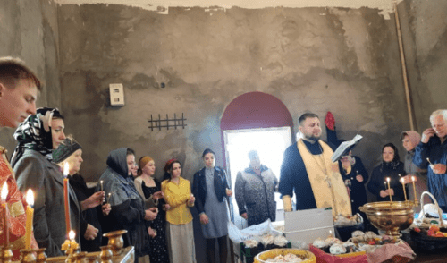 Освящение яиц и кличей в Ногайском районе Дагестана. Скриншот фото "Голос степи" от 20.04.25, https://golosstepi.ru/lenta-novostej/129479/.