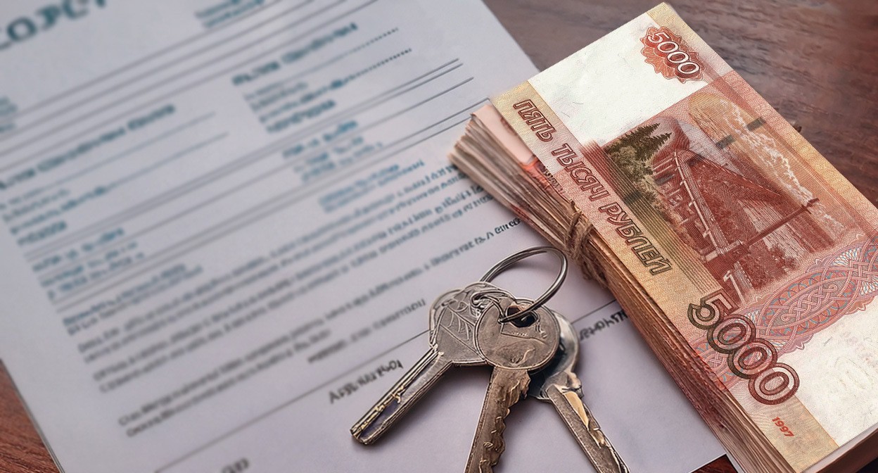 Ключи от квартиры и договор. Иллюстрация создана «Кавказским узлом» с помощью ИИ в программе Photoshop