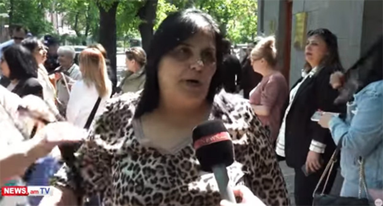 Акция протеста в Ереване. 30 апреля 2025 г. Скриншот видео https://news.am/rus/news/880246.html