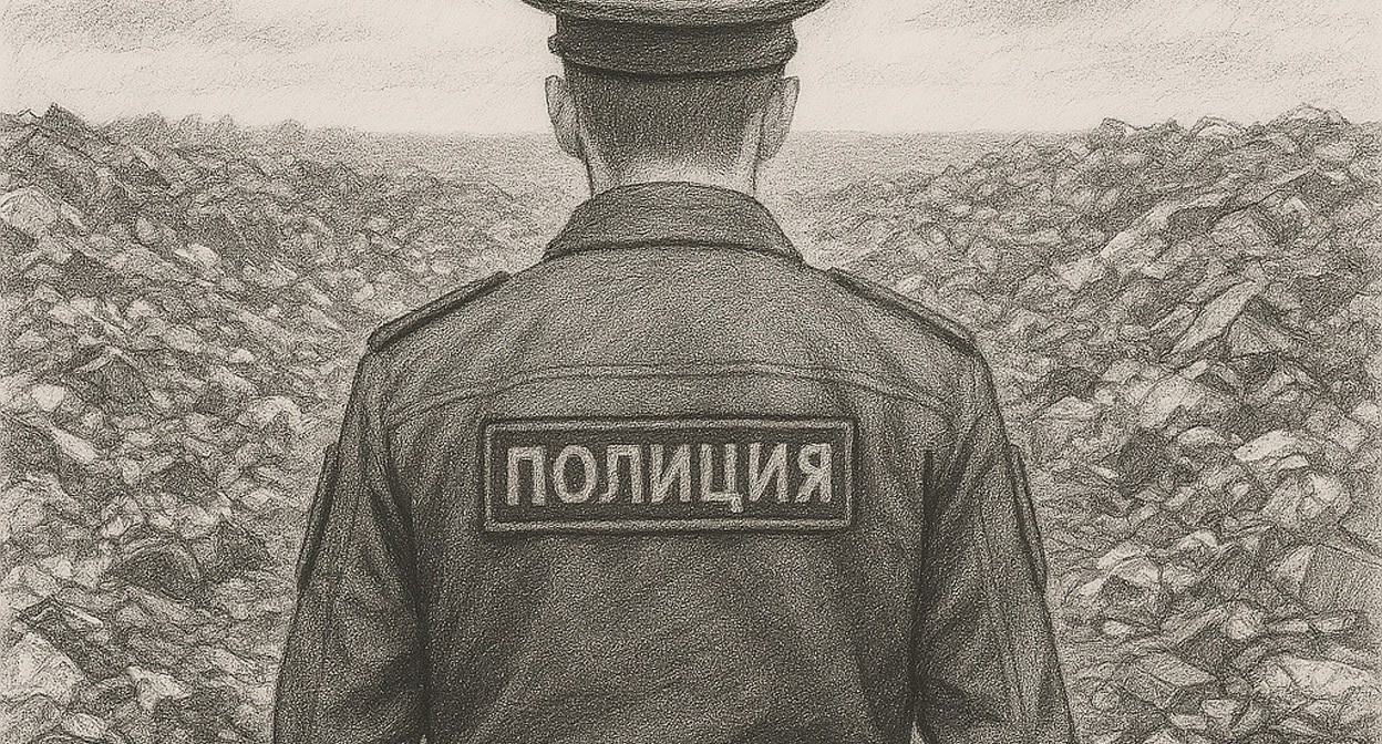 Полицейский. Иллюстрация создана "Кавказским узлом" с помощью ИИ в программе Copilot