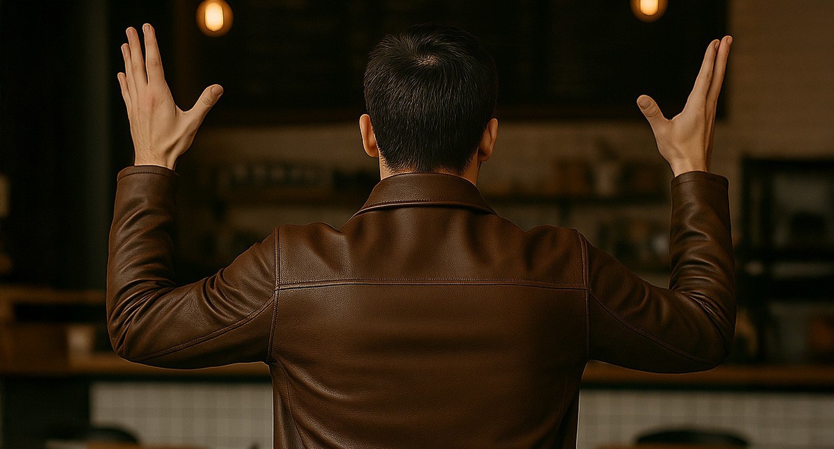 Мужчина в кафе. Иллюстрация создана «Кавказским узлом» с помощью ИИ в программе Copilot 