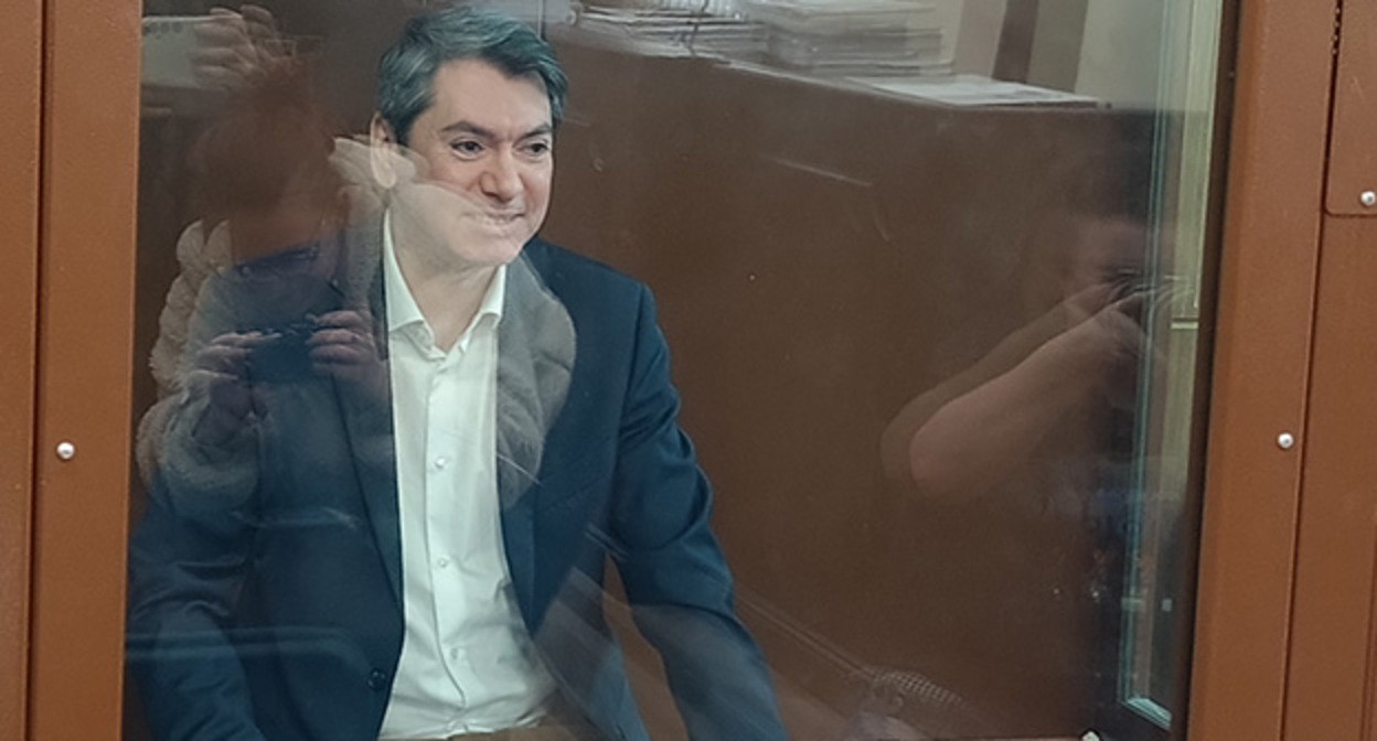 Григорий Мельконьянц в зале суда. Фото корреспондента "Кавказского узла"