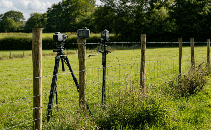 Забор между участками. Изображение создано ИИ в программе "Шедеврум" по запросу "Кавказского узла".