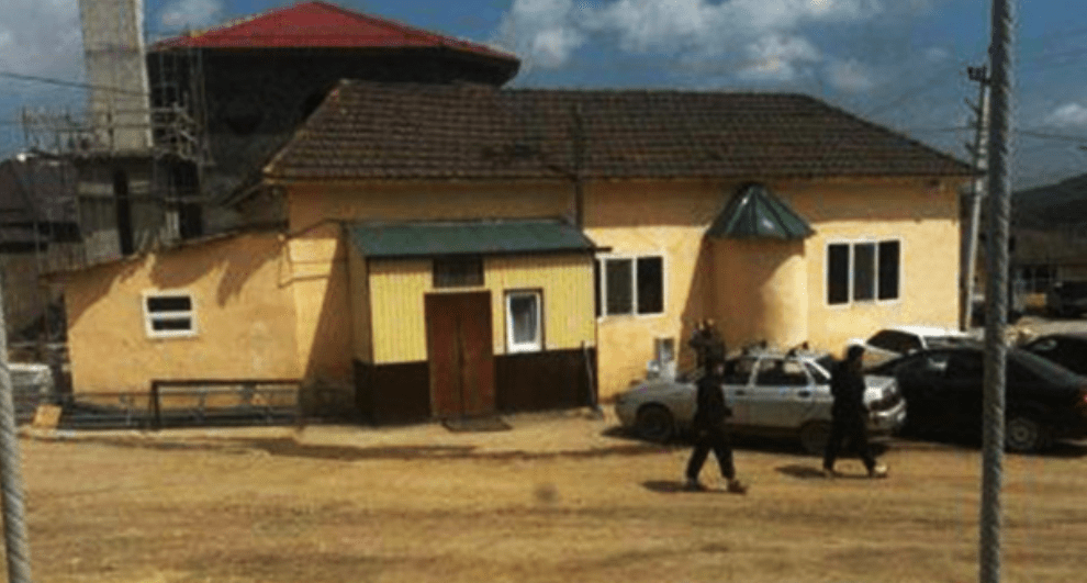 Снесенная мечеть в Ленинауле. Скриншот фото https://t.me/auh_05/356.