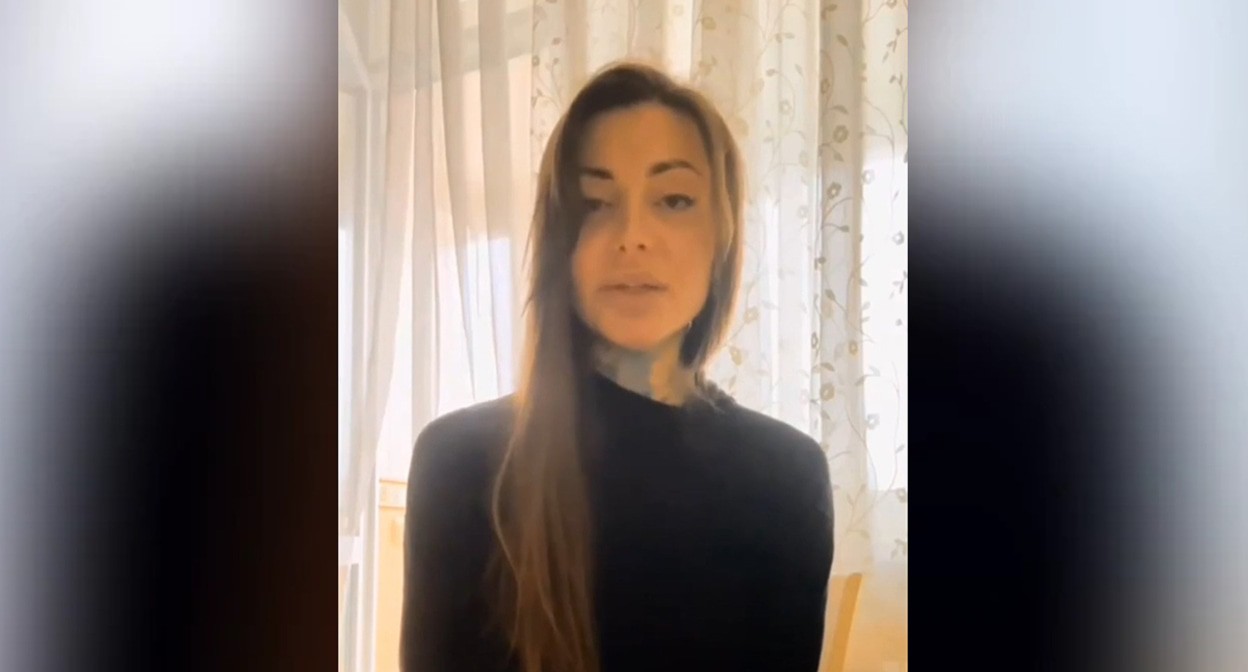 Анастасия Гойсан. Скриншот видео Шамиля Хадулаева YouTube