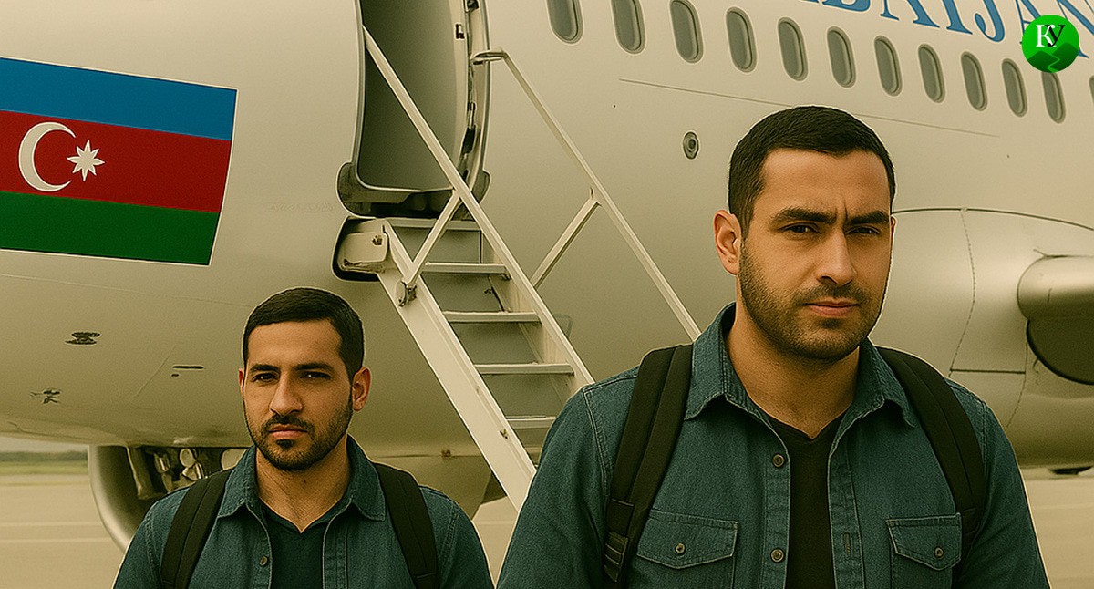 Люди выходят из самолета. Иллюстрация создана "Кавказским узлом" с помощью ИИ в программе Copilot