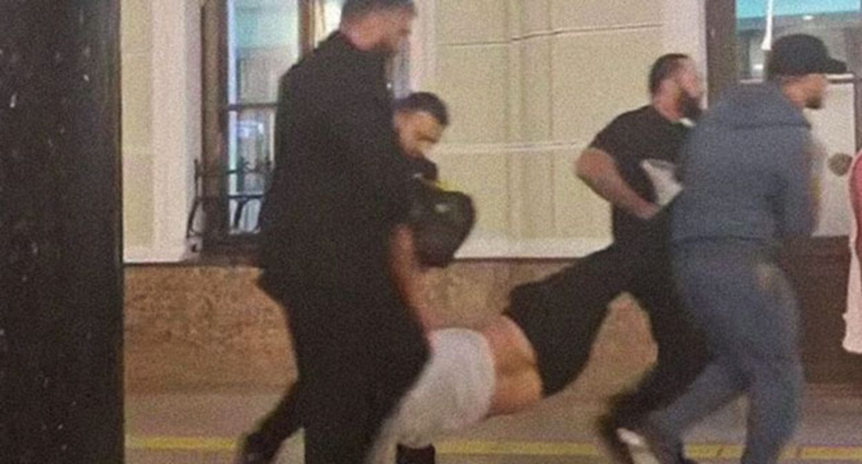 Похищение Арега Щипихина. 3 июня 2025 г. Скриншот видео Telegram-канал Baza