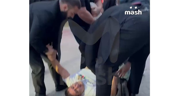 Похищение Арега Щепихина. 5 июня 2025 г. Скриншот видео Телеграм-канал "База"