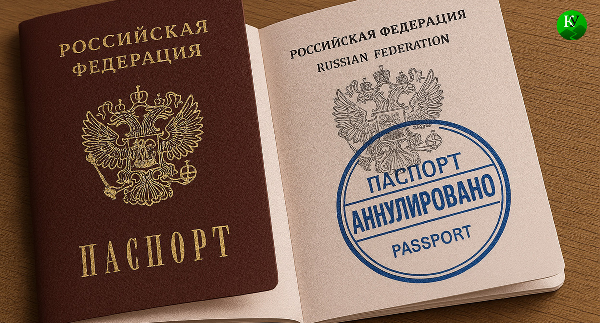 Аннулированный паспорт. Иллюстрация создана "Кавказским узлом" с помощью ИИ в программе Copilot