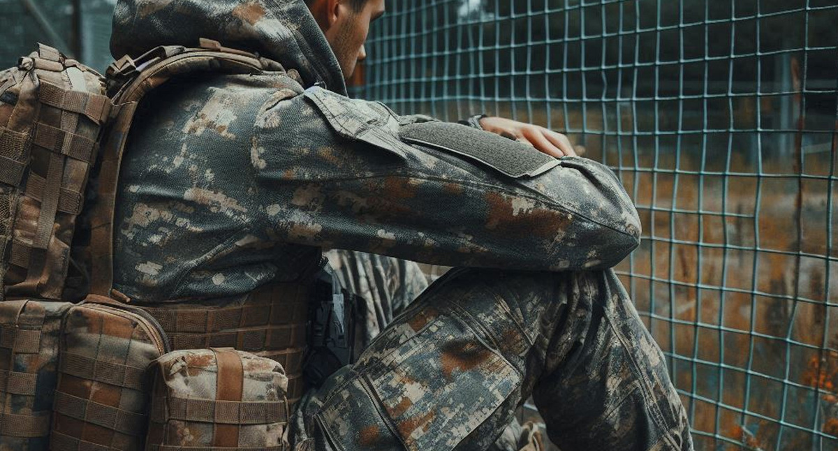 Военный на СВО. Иллюстрация создана «Кавказским узлом» с помощью ИИ в программе Copilot