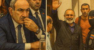 Никол Пашинян и Баграт Галстанчн. Иллюстрация создана 