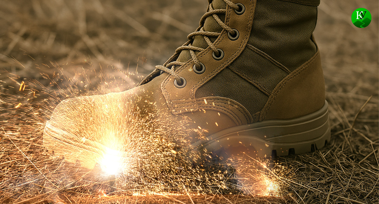 Подрыв на мине. Иллюстрация создана "Кавказским узлом" с помощью ИИ в программе Copilot