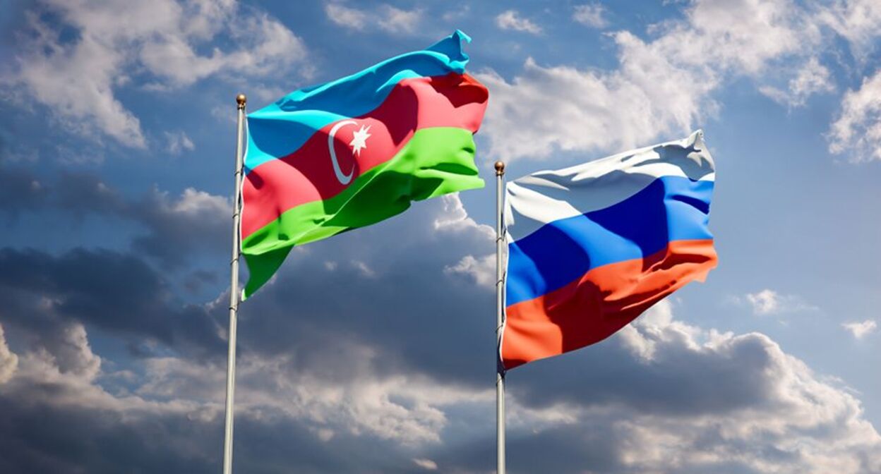 Флаги Азербайджана и России. Фото: mirtv.ru