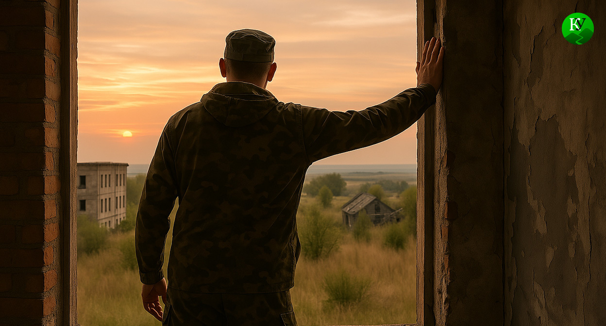 Военный на СВО. Иллюстрация создана "Кавказским узлом" с помощью ИИ в программе Copilot