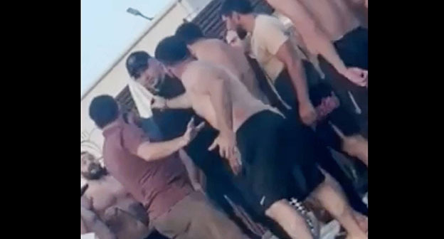 Конфликт у луганского бассейна. 21 июля 2025 г. Скриншот видео Telegram-канал Максима Дивнича