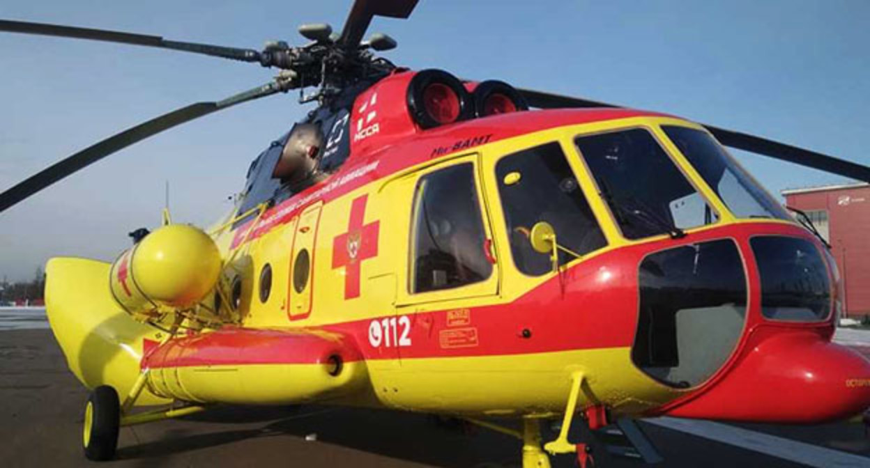 Вертолет санитарной авиации. Фото: https://minzdrav.gov.ru/