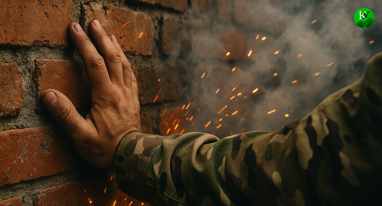 Рука военного. Иллюстрация создана «Кавказским узлом» с помощью ИИ в программе Copilot